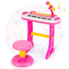 31-Key Piano w/Stool Set for Kids Toddler’s Electronic Keyboard-Pink