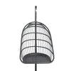 Large Garden Swing Seat Hanging Chair Basket Egg Shape Rattan with Matching Pad
