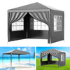 Gazebo Heavy Duty Marquee 3x3m Waterproof Garden Party Tent Shelter With 4 Sides