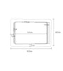 Illuminated LED Bathroom Mirror Cabinet Demister/Sensor/Bluetooth/Clock IP44