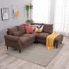 L-Shaped Corner Sofa, Sectional Couch with Built-in USB Port Chaise