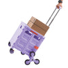 Folding Shopping Trolley Box 55L Camping Picnic Boot Cart Storage Stair Climbing