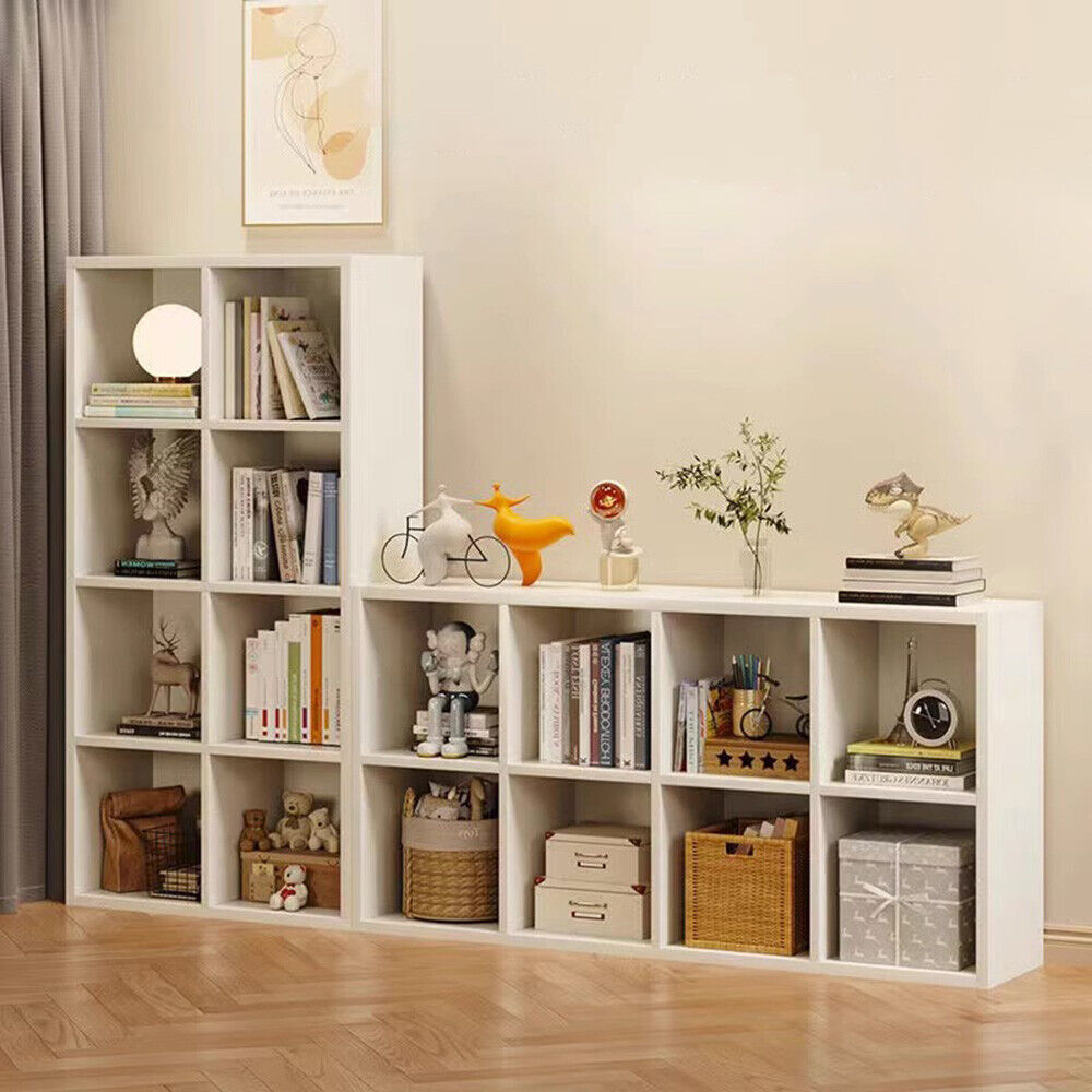 3 Tier Wooden Bookcase Display Shelving Storage Shelves Unit Stand Rack Case UK