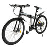 26'' Mountain Bike Adult Bicycle Foldable Mountain Bike Adjustable Seat Height