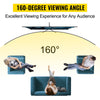 VEVOR Tripod Projector Screen with Stand 70 inch 4K HD 16:9 Home Cinema Portable