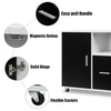 Roilling File Cabinet Home Office Printer Stand Side Cupboard Storage Cabinet