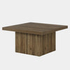 Square Coffee Table 31.5Inch Wood Center Table Cocktail Table