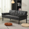 3 Seater Click Clack Sofa Bed Recliner Settee Couch Sofabed with Bloster Pillows