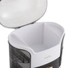 Clear Desktop Cosmetic Storage Box Make Up Organizer 2 Drawers Lidded Case Rack