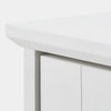 3 Tier White Bathroom Storage Cabinet with Adjistable Shelves Standing Floor