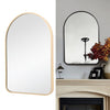 Wall Mounted Framed Mirror Vanity Makeup Bedroom Glass Dressing Mirror Shaped