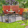 Large Rustproof Metal Garden Fence Lawn Grass Edging Picket Border Wall Trellis