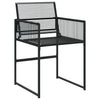 Brokky 13 Piece Garden Dining Set Black Poly Rattan, Dining Furniture D5J7