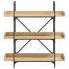 Bookcase 3-Tier Sonoma Oak 100x33x108.5 cm Engineered Wood