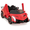 Licensed Lamborghini 4WD Kids Ride-on Toy with LED Lights-Red