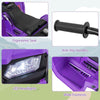Kids Ride on Car 24V Soft Start Electric Vehicle with LED Lights-Purple