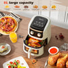 5L Air Fryer Manual Kitchen Oven Oil Free Low Fat Healthy Frying Cooker 1300W UK