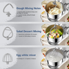 1500W Electric Stand Mixer 10-Speed Compact Food Mixer with 4.5L Steel Bowl