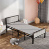 Folding 3FT Single/2.6FT Small Single Guest Bed Small Room Bedframe w/ Headboard