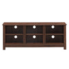 TV Stand for TVs up to 55 Inches Wooden 6 Storage Compartments TV Cabinet Table