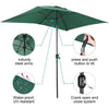 Rectangle Banana Garden Parasol 2x3M Umbrella Sun Shade Outdoor Patio Crank Tilt