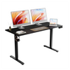 Ergomaker 140 x 60 cm Electric Standing Desk Height Adjustable Stand Up Black UK