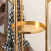 Metal Hat Coat Stand Holder Hallway 170cm Coat Rack Tree with Shelves & Hooks