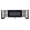 Recessed 70inch Fireplace & TV Stand Cabinet With Storage Living Room Crystal UK