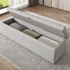Ottoman Lift Storage Bed 4ft6 Double Upholstered Bed Frame with Ottoman Bench