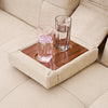 Panana Fabric Sofa Bed Sofabed with Drink Holders Recliner Free Bolster Cushions