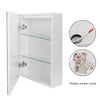 LED Bathroom Mirror Cabinet With Shaver Socket Storage/Demister Wall Mounted