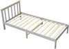 Single Bed with Headboard, 3FT Wooden Single Bed Frame for Adults, Kids