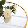 Round Metal Gold Wall Mounted Makeup Glass Mirror Vanity Bathroom Dressing Decor