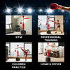 3 in 1 Freestanding Punching Bag with 2 Speed Balls Adjustable 160-230cm Red