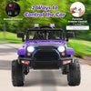 Electric Kids Ride On Car 12V Ride On Truck with Remote Control-Purple