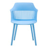 4pcs Dining Chairs Contemporary Lounge Dining Home Office Plastic Reception Seat