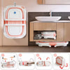 Portable Baby Bath Tub Toddler Bathtub with Thermometer Collapsible Baby Shower