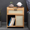 1 Drawer Compact Wooden Bedroom Bedside Cabinet Furniture Nightstand Side Table