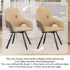 Set of 2 Swivel Dining Chairs with Arm Leather Accent Desk Chairs High Backrest