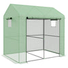 Walk-in Greenhouse with Mesh Windows and Roll-up Door, 200 x 140 x 200cm