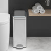 Stainless Steel Trash Can Kitchen Bin Pedal Office Rubbish Storage