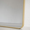 Mirror Large Full Length Archtop Gold Metal Frame Wall Leaner Mirror 180cmx80cm