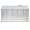 Greenhouse Garden Shed Polycarbonate Walk-In Aluminium Grow House Slid Door Base