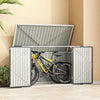 Outdoor Lockable Bicycle Shed Bike Storage Tool Box Garden Garbage Bin Shed Grey