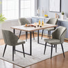 2 Pcs Dining Chair Faux Leather Soft Padded Chair Modern Dining Room Home New