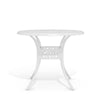 Garden Hollow Top Design Side Table with Parasol Hole Cast Aluminum Dining Table