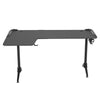 L Shaped Gaming Desk RGB Light Standing Desk Rising Sit Stand Up Corner PC Table