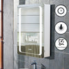 Illuminated LED Bathroom Mirror Cabinet LED Clock/Sensor/Sensor/Shaver Socket