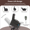 Electric Riser Recliner Chair Fabric Massage Heat Single Sofa Armchair Grey