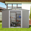 8’ x 6’ Outdoor Storage Shed Galvanized Steel Tool Shed